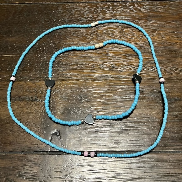 Homemade 16” Necklace & 10” Bracelet Set - Picture 1 of 10